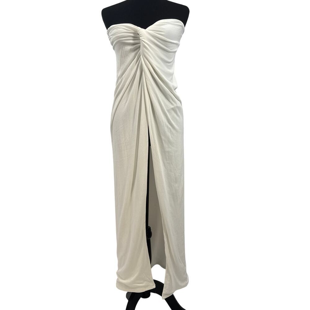Naked Wordrobe High slit Dress coverup skirt l
